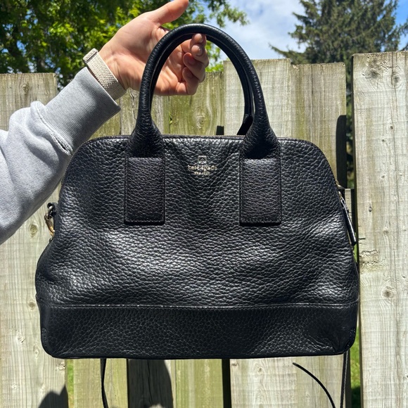 kate spade Handbags - Kate Spade New York Large Black Hand Bag With Shoulder Strap READ DESCRIPTION
